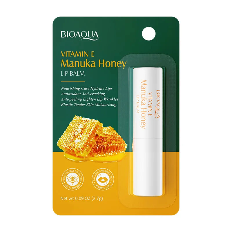 BIOAQUA Vitamin E Honey Lip Balm – Deep Moisturizing & Nourishing Lip Care