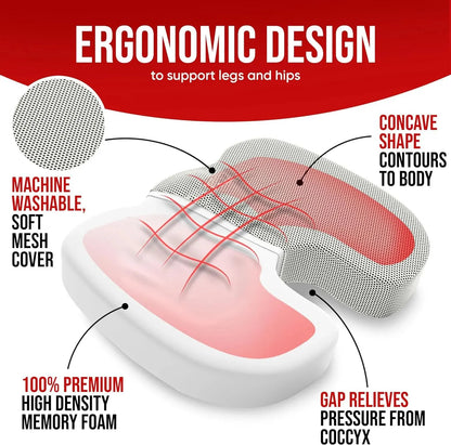 Ergonomic Memory Foam Office Chair Cushion – Ultimate Comfort & Support