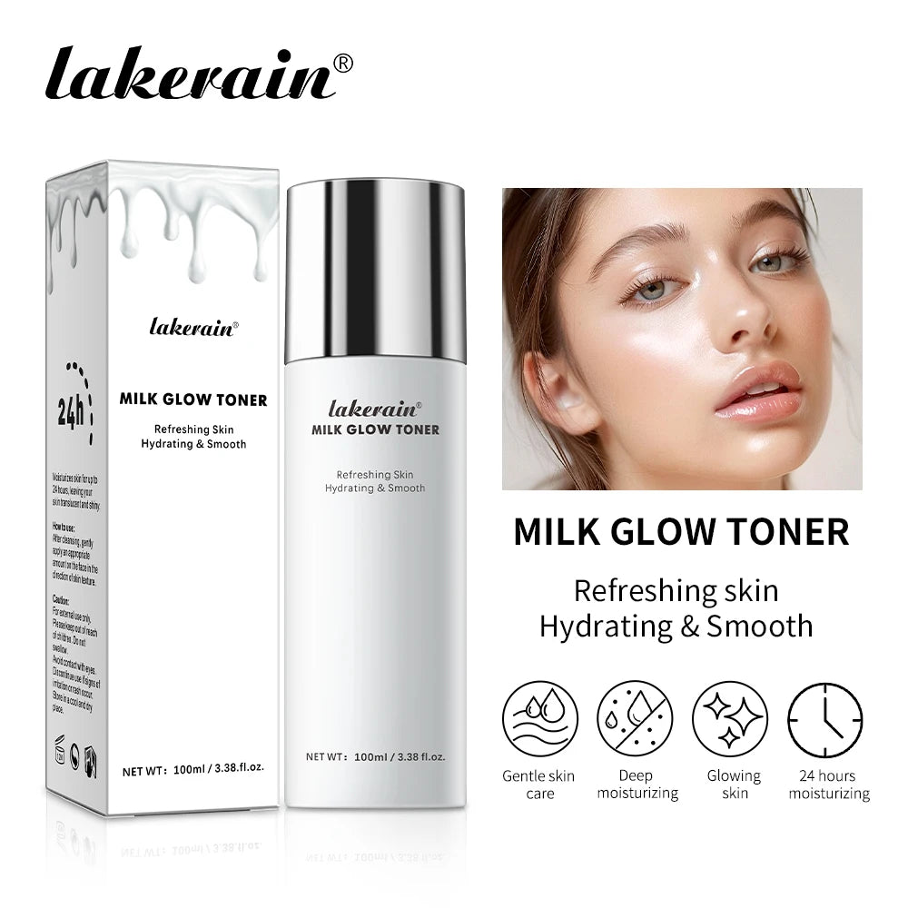 🥛 Milk Glow Toner – Deep Hydration & Brightening for Radiant Skin! ✨