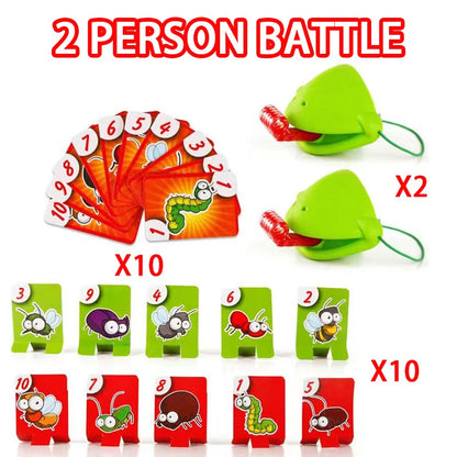 Frog & Lizard Tongue Card Game – Funny Family Party Toy for Kids