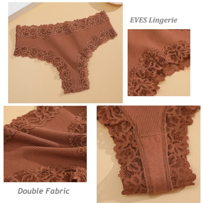 5Pcs Set Plus Size Brazilian Lace Panty – Soft, Breathable & Stylish