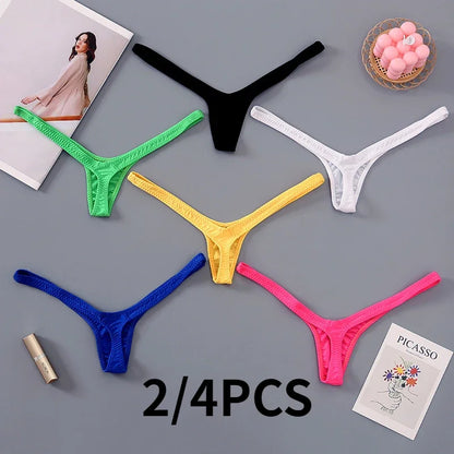 2/4PCS Set Deep V Thong – Sexy & Breathable Mini Bikini Panty for Women