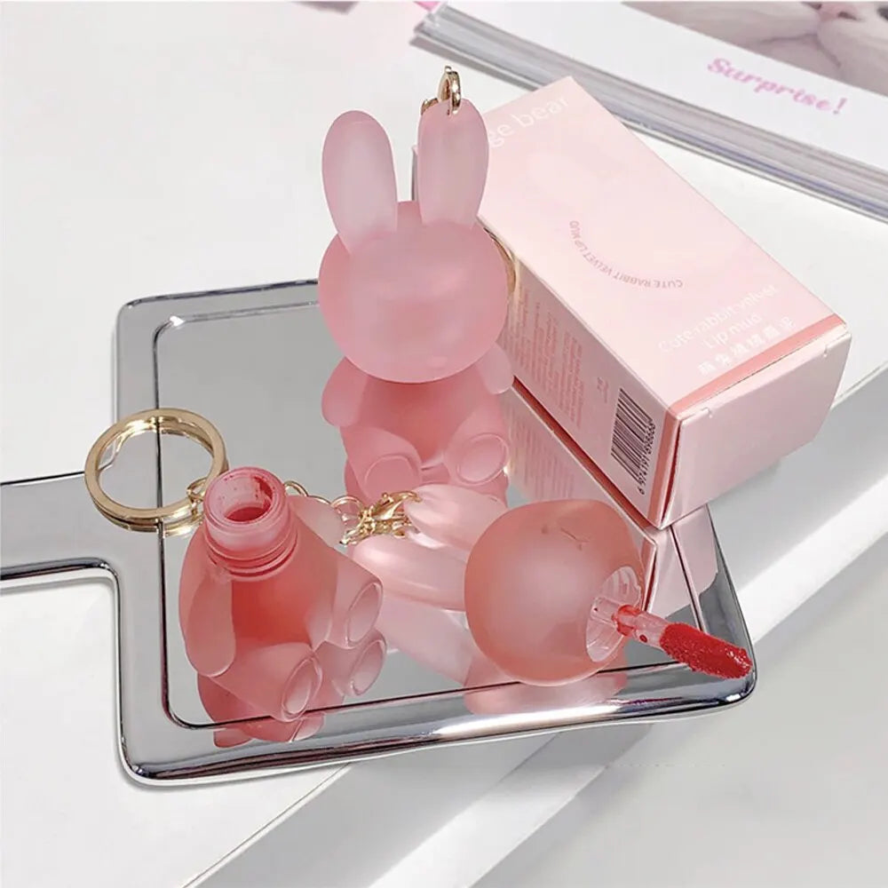 🐻🐰 Bear & Rabbit Matte Lip Glaze – Velvety Smooth, Long-Lasting Color!