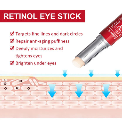 Lakerain Anti-Aging Retinol Eye Cream Stick – Anti-Wrinkle, Dark Circles & Eye Bag Removal