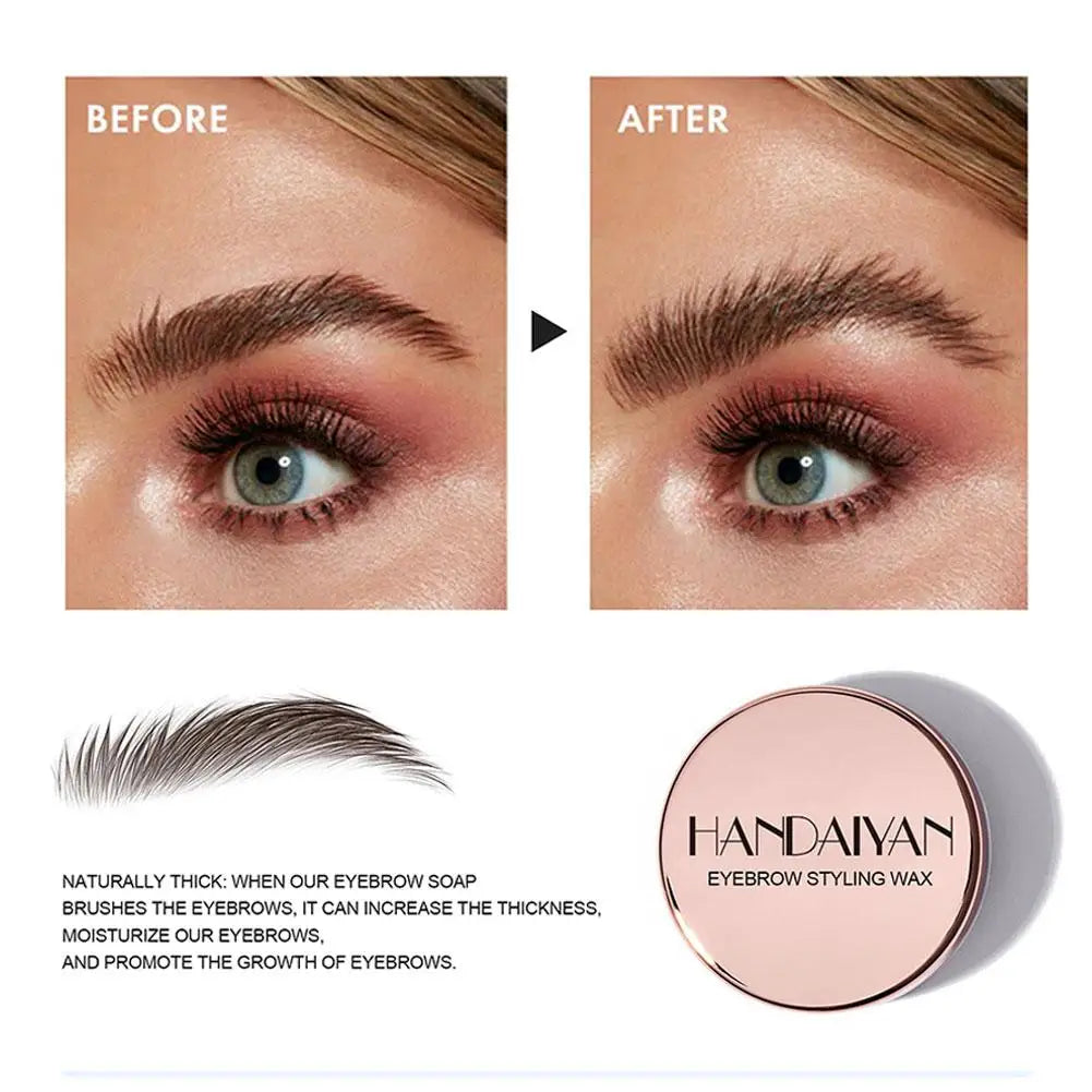 Transparent Eyebrow Styling Gel – Long-Lasting Brow Soap & Wax Fixer