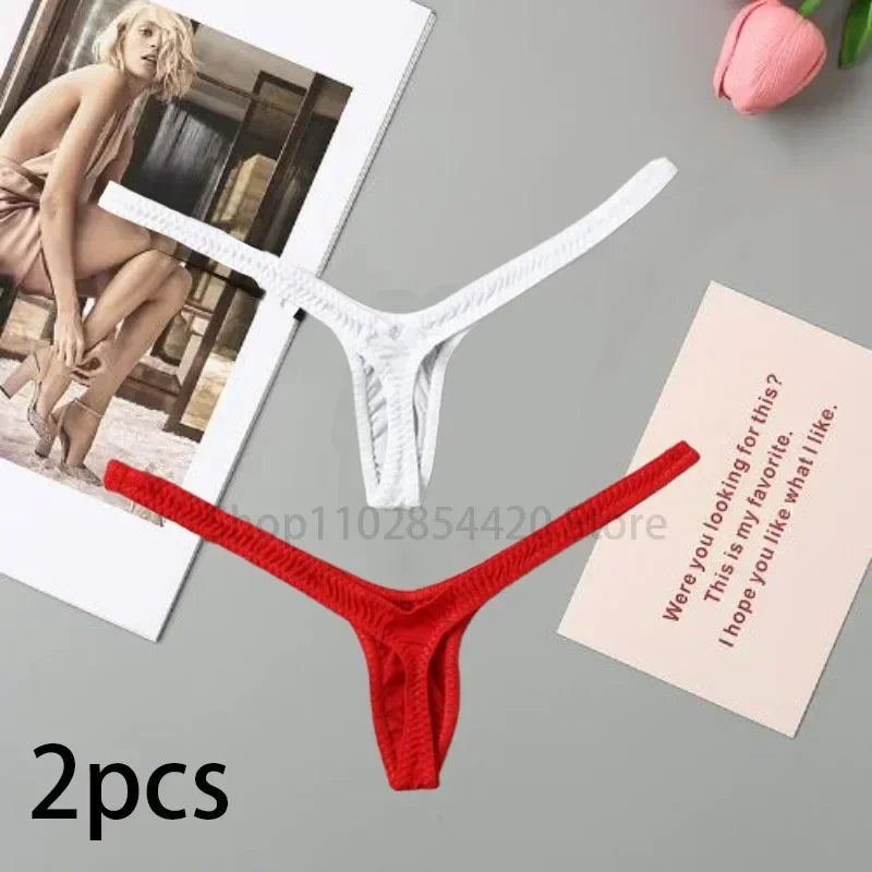 2/4PCS Set Deep V Thong – Sexy & Breathable Mini Bikini Panty for Women