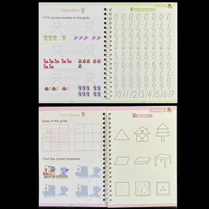 Sank Magic Practice Copybook – Reusable English Handwriting Book for Kids