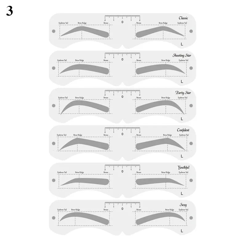 Reusable Eyebrow Stencil Set – Perfect Brow Shaping Made Easy!