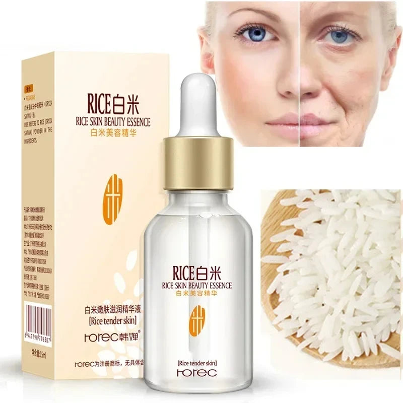 Whitening Rice Essence – Anti-Aging Pore Shrinking & Glowing Skin Care