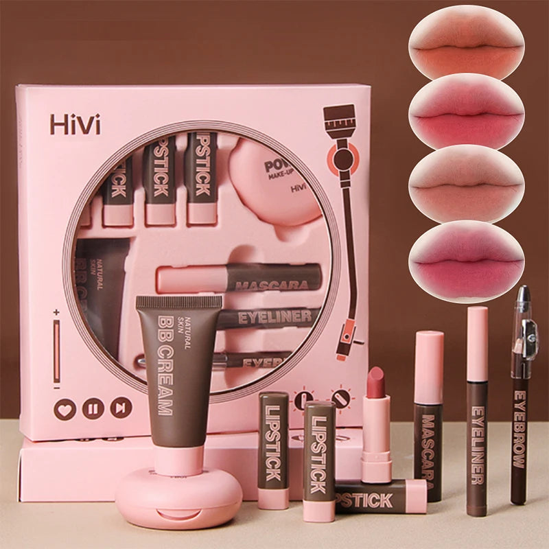 Makeup Gift Box – Stunning Powder & Lipstick Set in a Beautiful Gift Box