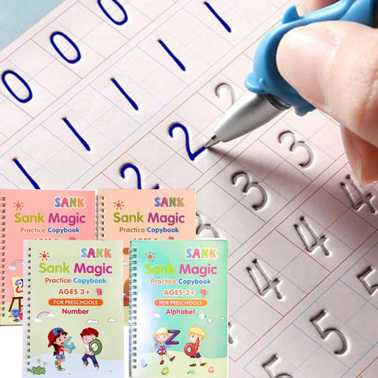 Sank Magic Practice Copybook – Reusable English Handwriting Book for Kids