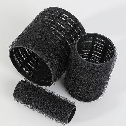 13pcs Black Self Grip Hair Rollers – No Heat, Effortless Curls!