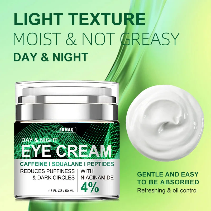 Day & Night Eye Cream – Anti Dark Circles, Eye Bags & Firming Moisturizer