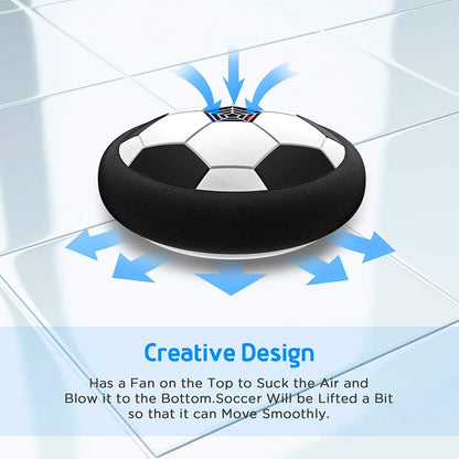 LED Hover Soccer Ball Toy With Music  – Indoor Outdoor Floating Football Game for Children