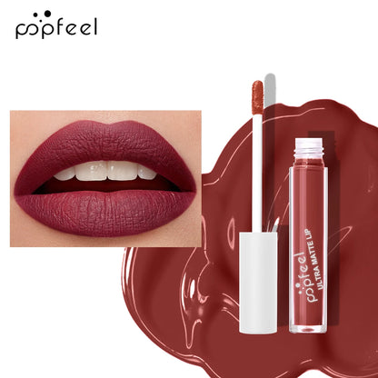 💋 POPFEEL Ultra Matte Lip Gloss – Long-Lasting, Non-Stick Formula!