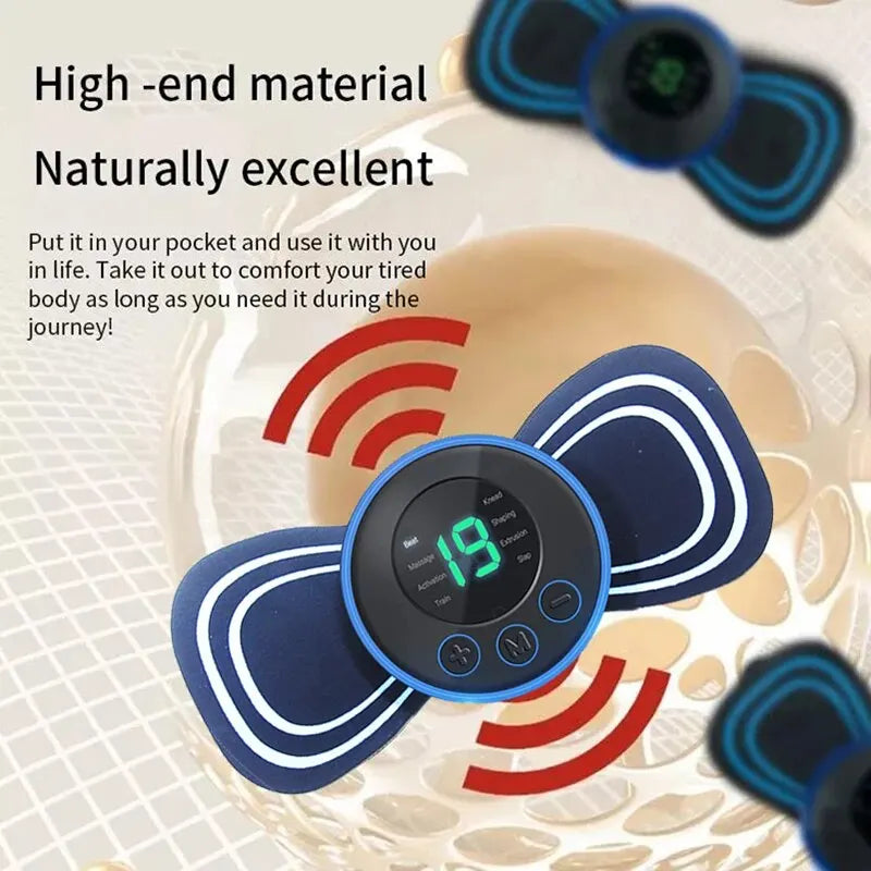 🌟 Portable Mini Neck & Shoulder Massager – Smart Relief Anytime, Anywhere!