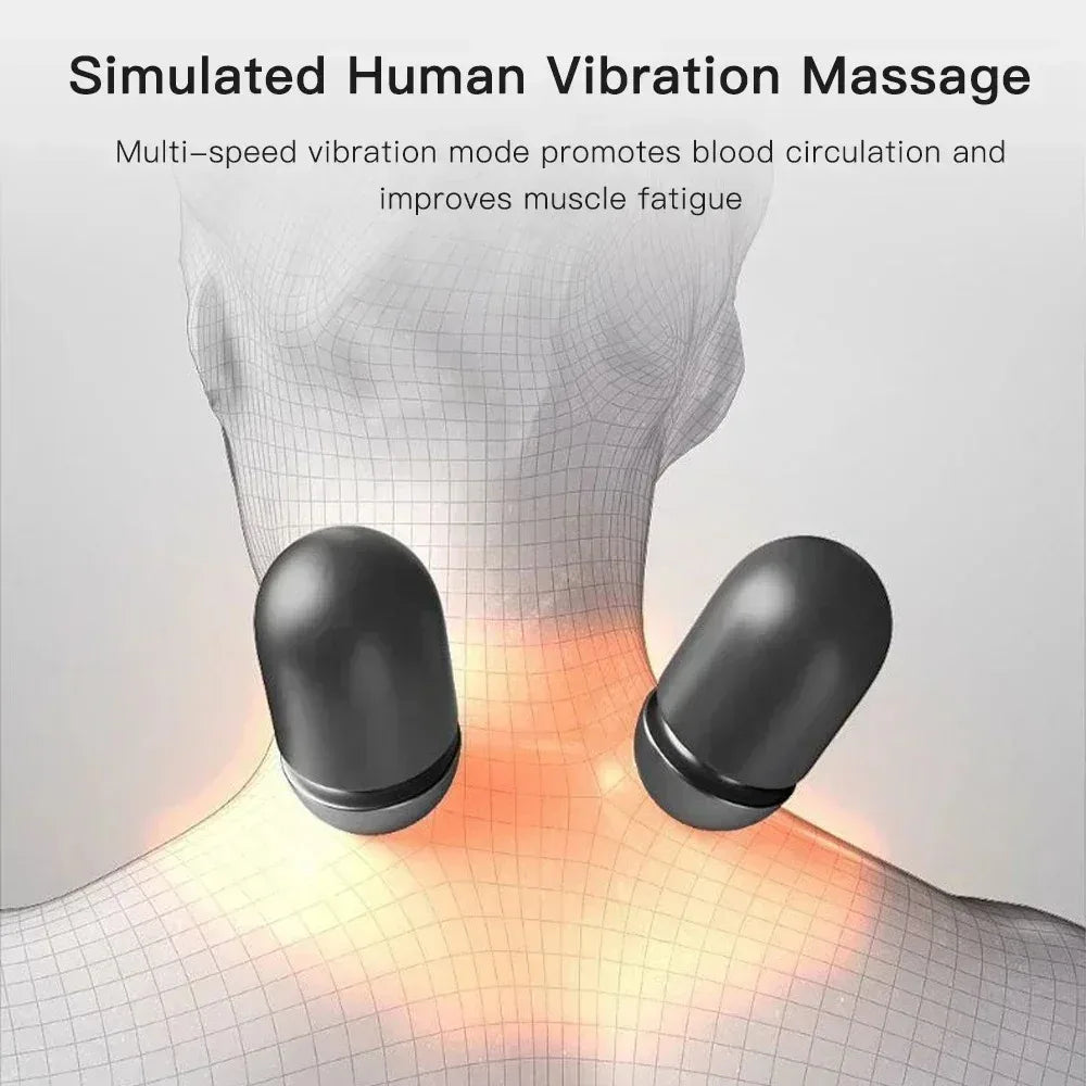 Electric Neck Massager Pillow – Hot Compress & Traction for Pain Relief