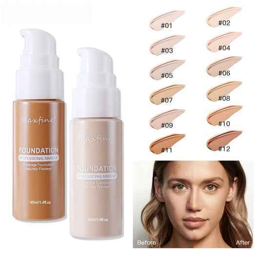 MAXFINE Liquid Foundation Effective Concealer