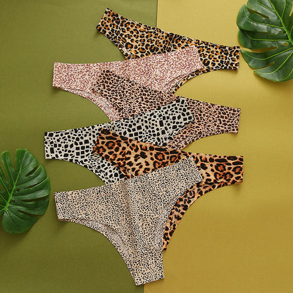 3PCS Set Leopard Panty – Ultra-Soft & Breathable Ice Silk Underwear