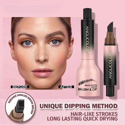 3D Wild Eyebrow Pencil – Waterproof Angled Brush for Natural Full Brows