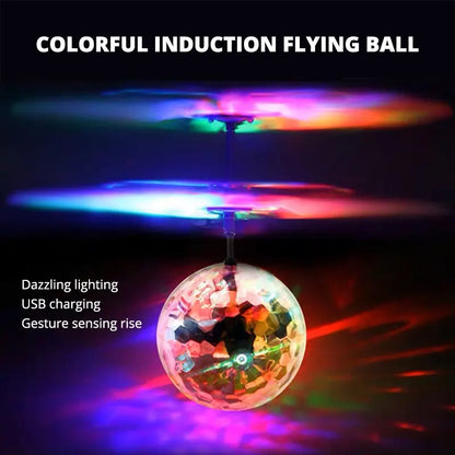 Magic Flying Ball Toy - Infrared Induction RC Helicopter Drone Colorful Glowing Toys Gift For Kids