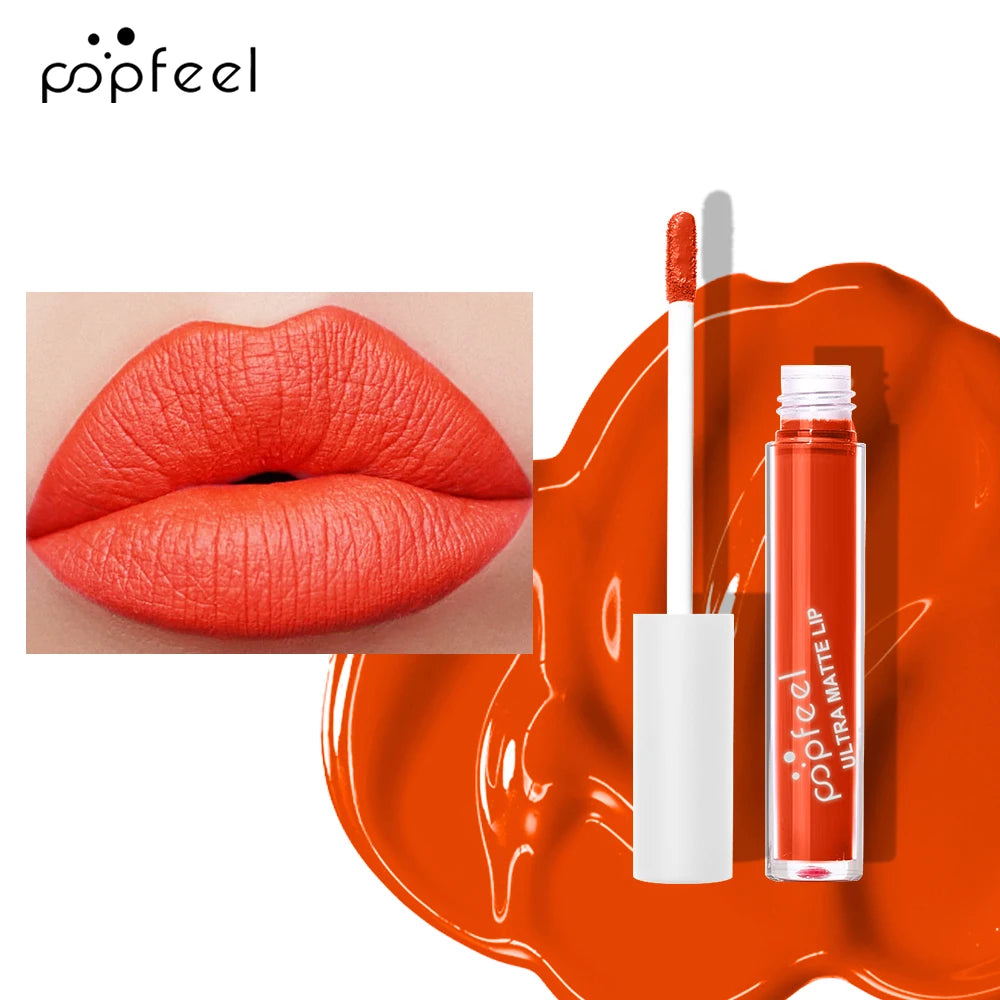 💋 POPFEEL Ultra Matte Lip Gloss – Long-Lasting, Non-Stick Formula!