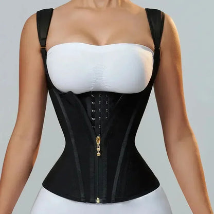 Double Compression Waist Trainer – Colombian Faja for Maximum Tummy Control