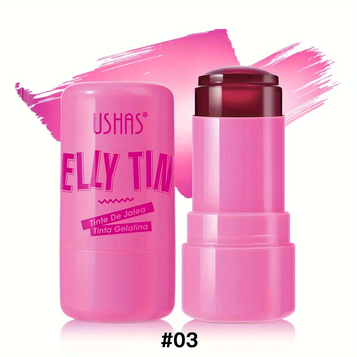 💖 3-in-1 Jelly Blush Stick – Blush, Lip Stain & Eyeshadow Magic!