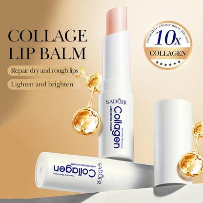 SADOER Collagen Lip Balm – Deep Moisturizing & Lip Repair for Soft, Hydrated Lips