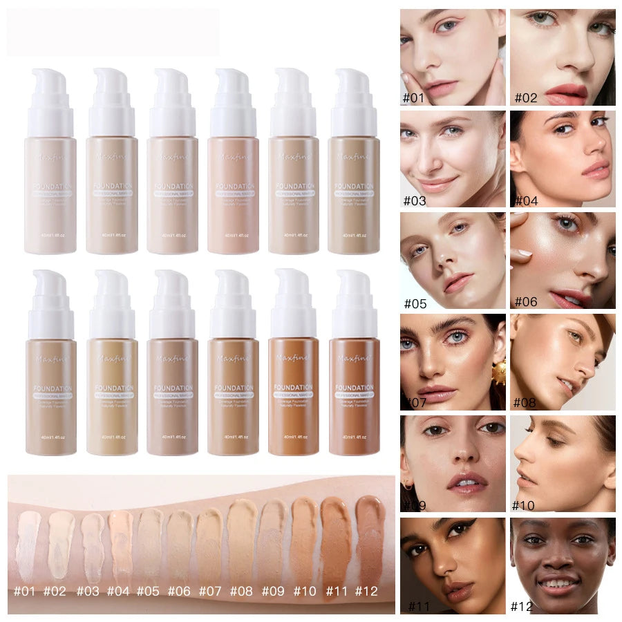 MAXFINE Liquid Foundation Effective Concealer