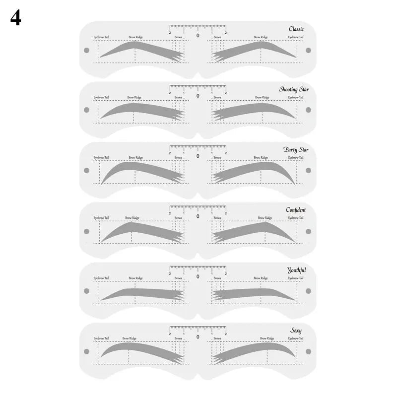 Reusable Eyebrow Stencil Set – Perfect Brow Shaping Made Easy!