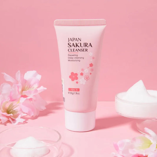 Sakura Facial Cleanser –Gentle Moisturizing, Remove Grease & Improve Oily Skin