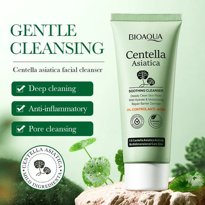 BIOAQUA Centella Asiatica Face Cleanser – Deep Cleansing & Oil Control