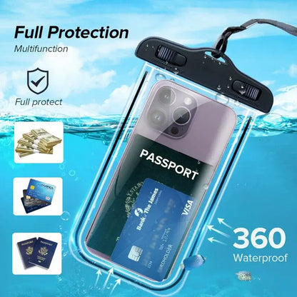 Universal Waterproof Phone Case –Swimming, Boating & Beach Safe Pouch