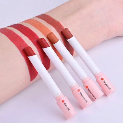 🚬 4-Piece Cigarette Matte Lipstick Set – Matte, Waterproof & Long-Lasting Lip Tint