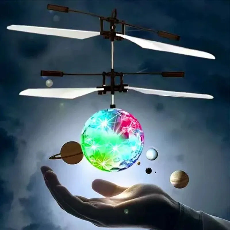 Magic Flying Ball Toy - Infrared Induction RC Helicopter Drone Colorful Glowing Toys Gift For Kids