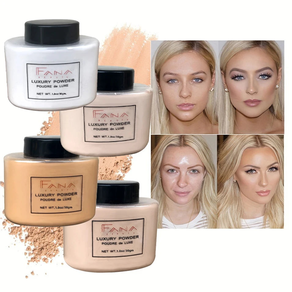 4 Color Luxury Face Foundation Banana Powder