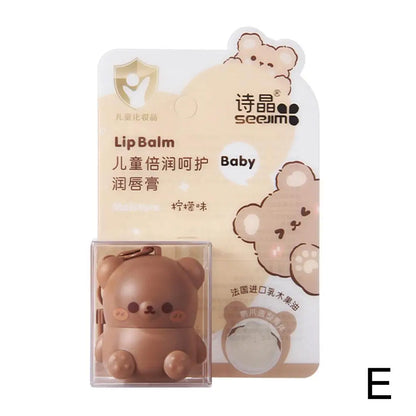 🐻 Cute Little Bear Fruity Lip Balm – Moisturizing & Nourishing for Kids! 🍓🍉