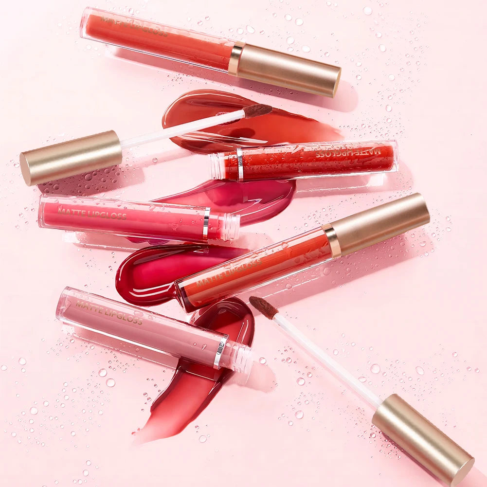 Matte Lip Gloss AB Set – Long-Lasting, Non-Stick, Velvet Smooth Finish