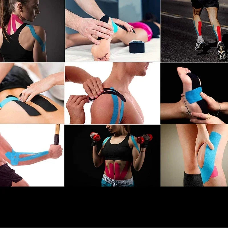 Kinesiology Sports Tape – Elastic Muscle Support for Pain Relief & Recovery