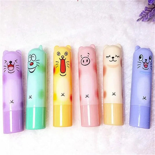 Cute Smile Face Moisturizing Lip Balm –Colorless, Hydrating & Fruity Lip Gloss for Daily Use