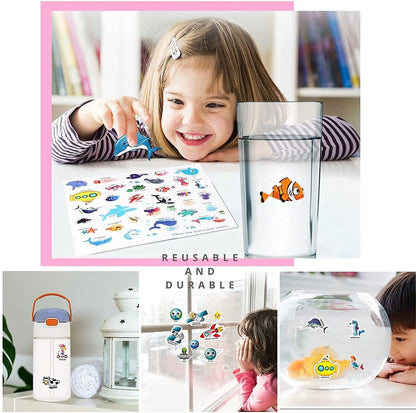 Reusable Sticker Book for Kids – Cute Cartoon Animals & DIY Puzzle Scenes