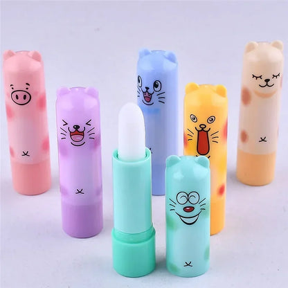 Cute Smile Face Moisturizing Lip Balm –Colorless, Hydrating & Fruity Lip Gloss for Daily Use