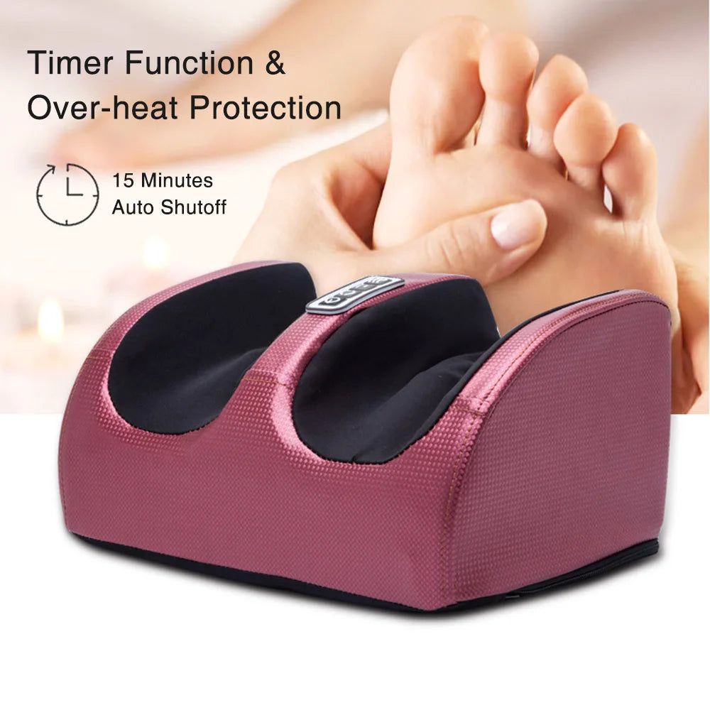 🌟 Ultimate Electric Foot Massager – Hot Compression & Shiatsu Kneading for Total Relaxation!