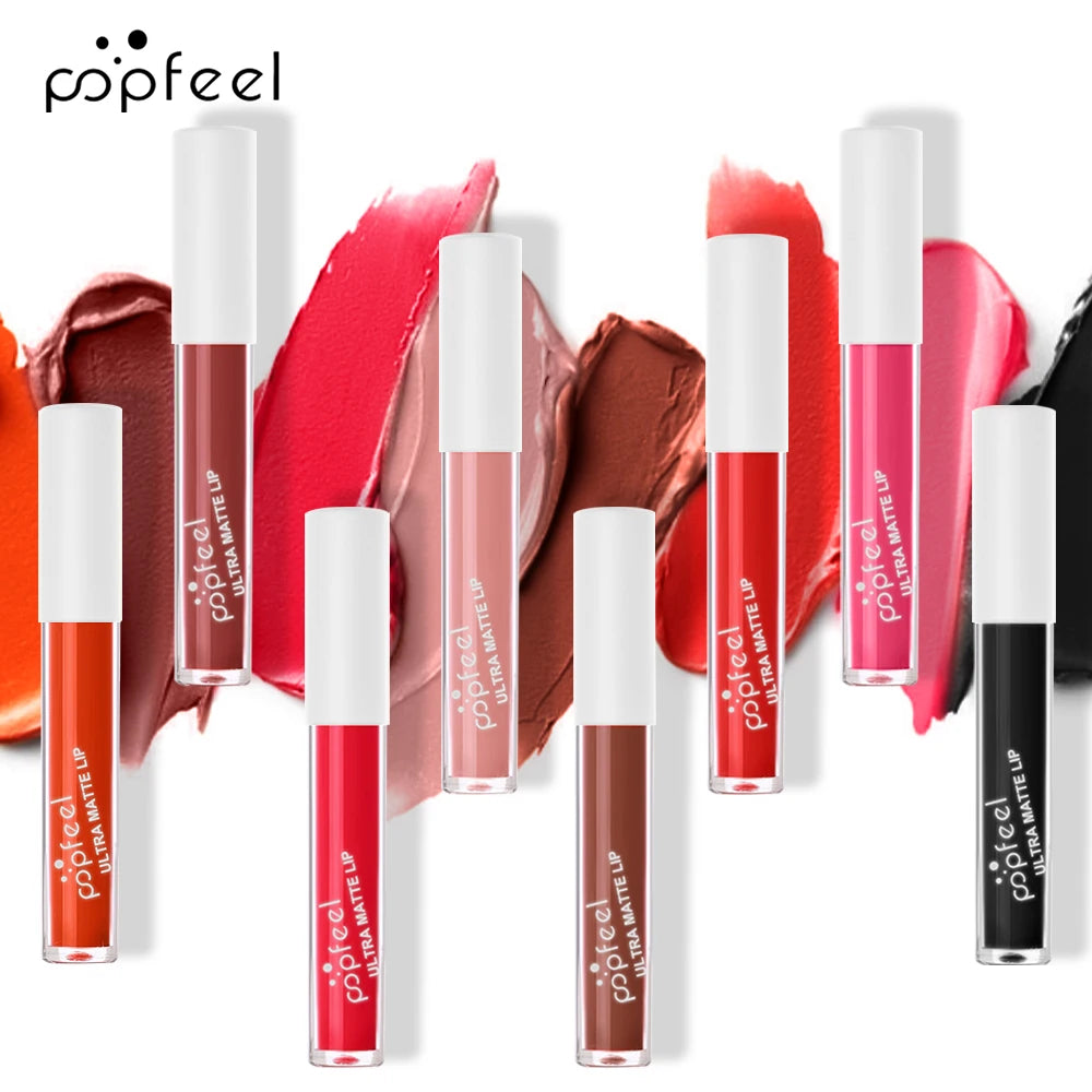 💋 POPFEEL Ultra Matte Lip Gloss – Long-Lasting, Non-Stick Formula!