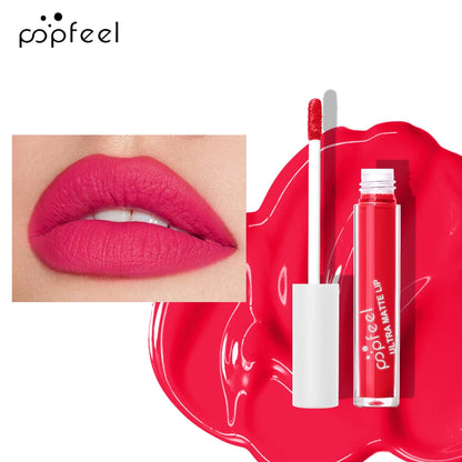 💋 POPFEEL Ultra Matte Lip Gloss – Long-Lasting, Non-Stick Formula!