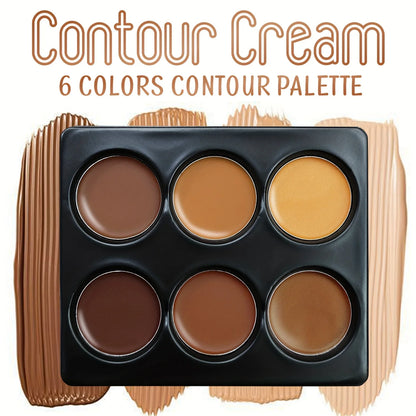 6-color Contour Cream Palette  Concealer