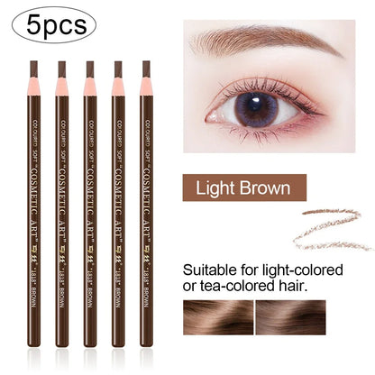 5PCS Set Waterproof Microblading Eyebrow Pencil – Long-Lasting Brow Perfection!