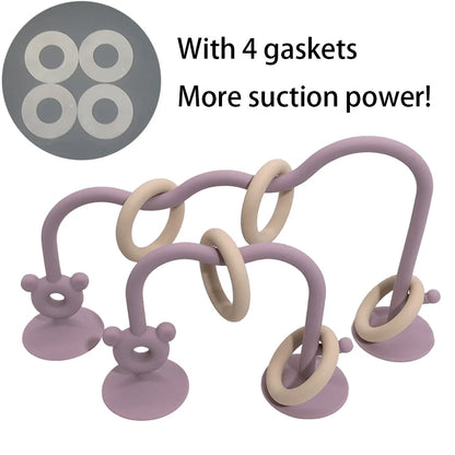 1pc Silicone Bead Maze Toy – Early Learning Puzzle for Babies & Toddlers