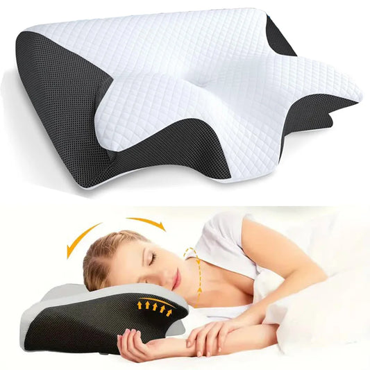 🦋 Butterfly Memory Foam Pillow – Ultimate Comfort & Neck Support!